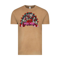 Vintage Camel Skull Xoxo rainbow Valentine's Day Vintage Tee - FaDigitalArtStudio