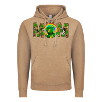 Vintage Coffee Western Mom With Shamrocks Vintage Hoodie - BundleAndBundleShop