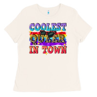 Bone Coolest queer in town Ladies Tee - CowGirlArtShop