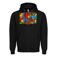 Black autism heart background Zipper Hoodie - AdoDesignShop