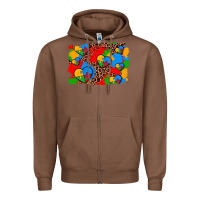 Chestnut autism heart background Zipper Hoodie - AdoDesignShop