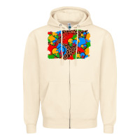 Sandshell autism heart background Zipper Hoodie - AdoDesignShop
