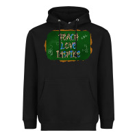 Black teach love inspire chalkboard Heavyweight Hoodie - AdoDesignShop