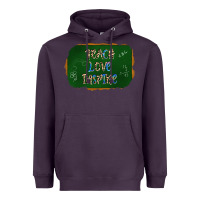 Plum teach love inspire chalkboard Heavyweight Hoodie - AdoDesignShop