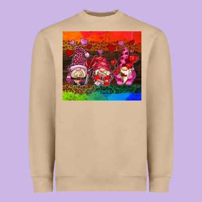 Valentines Day Gnome Heavyweight Sweatshirt Designed By Adodesignshop