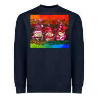Navy valentines day gnome Heavyweight Sweatshirt - AdoDesignShop
