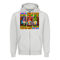 Dove Grey autism gnomes Zipper Hoodie - AdoDesignShop