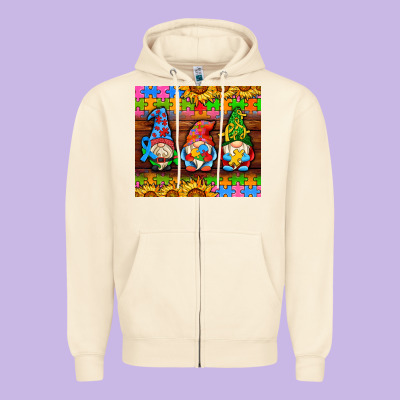 Autism Gnomes Zipper Hoodie Designed By Adodesignshop