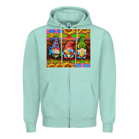 Seafoam autism gnomes Zipper Hoodie - AdoDesignShop