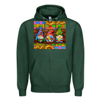 Sports Green autism gnomes Zipper Hoodie - AdoDesignShop