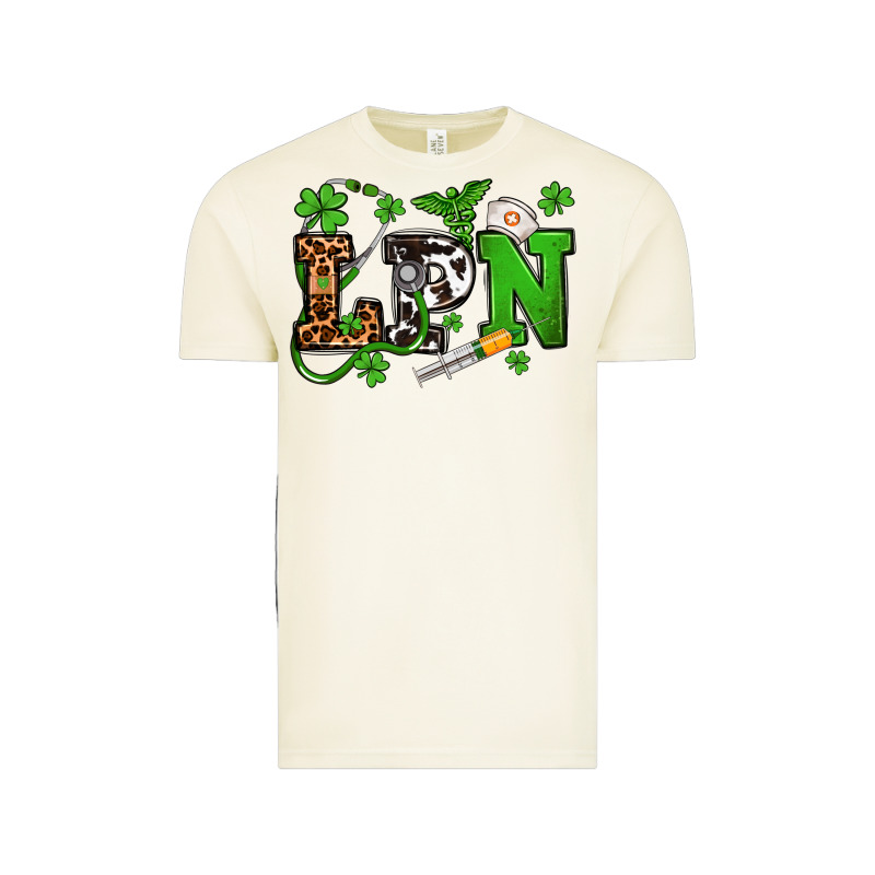 St. Patrick's Day Lpn Vintage Tee by OliviaCreatesArt | Teevron