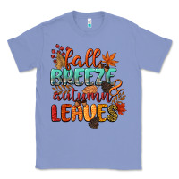 Colony Blue fall breeze and autumn leaves Classic Tee - CowGirlArtShop