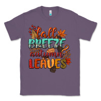 Lavender fall breeze and autumn leaves Classic Tee - CowGirlArtShop