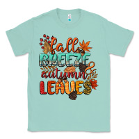 Seafoam fall breeze and autumn leaves Classic Tee - CowGirlArtShop