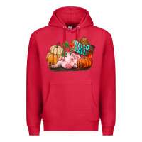 Cardinal Hello fall pig Premium Hoodie - RanaPortraitStore