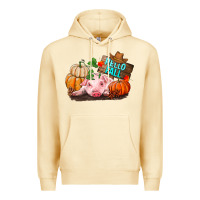 Pina Colada Hello fall pig Premium Hoodie - RanaPortraitStore