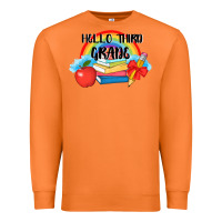 Carrot back to school hello third grade 3200x2400 Premium Sweatshirt - AdoDesignShop