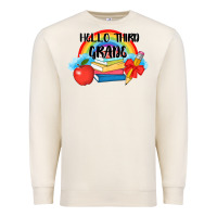 Sandshell back to school hello third grade 3200x2400 Premium Sweatshirt - AdoDesignShop