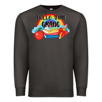 Smoke back to school hello third grade 3200x2400 Premium Sweatshirt - AdoDesignShop