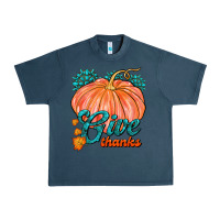 Midnight Navy Give Thanks Urban Heavy Tee - FaDigitalArtStudio