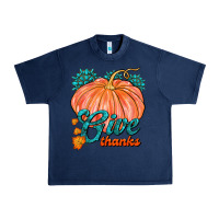 Navy Give Thanks Urban Heavy Tee - FaDigitalArtStudio