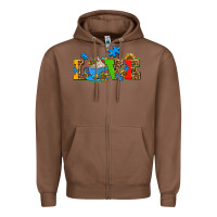 Chestnut autism coffee cup with sunflower Zipper Hoodie - AdoDesignShop