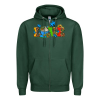 Autism Coffee Cup With Sunflower Zipper Hoodie | Teevron