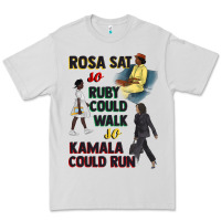 Dove Grey rosa sat so ruby could walk so kamala could run juneteenth Premium Tee - CowGirlArtShop