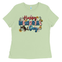 Matcha Happy memorial day 4th of july Ladies Tee - CowGirlArtShop