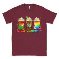 Burgundy hello summer Classic Tee - Artiststas