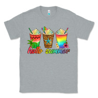 Heather Grey hello summer Classic Tee - Artiststas