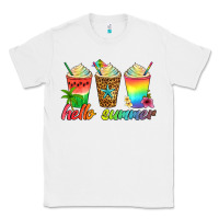 White hello summer Classic Tee - Artiststas