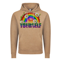 Vintage Coffee Be Yourself Pride Lgbtq Vintage Hoodie - BundleAndBundleShop