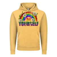 Vintage Mustard Be Yourself Pride Lgbtq Vintage Hoodie - BundleAndBundleShop