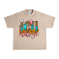 French Oak Western ICU Intensive Care Unit Nurse Urban Heavy Tee - FaDigitalArtStudio