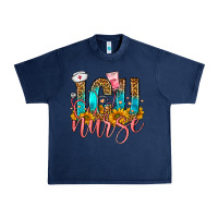 Navy Western ICU Intensive Care Unit Nurse Urban Heavy Tee - FaDigitalArtStudio