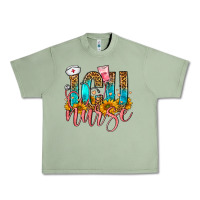 Oil Green Western ICU Intensive Care Unit Nurse Urban Heavy Tee - FaDigitalArtStudio