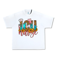 White Western ICU Intensive Care Unit Nurse Urban Heavy Tee - FaDigitalArtStudio