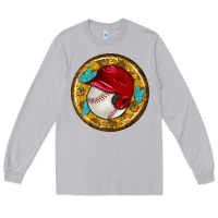 Moon Dust baseball with sunflower round earrings Long Sleeve Tee - BundleAndBundleShop