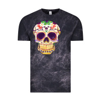Cloud Black Cinco de mayo skull Vintage Tee - FaDigitalArtStudio