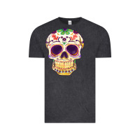 Vintage Black Cinco de mayo skull Vintage Tee - FaDigitalArtStudio