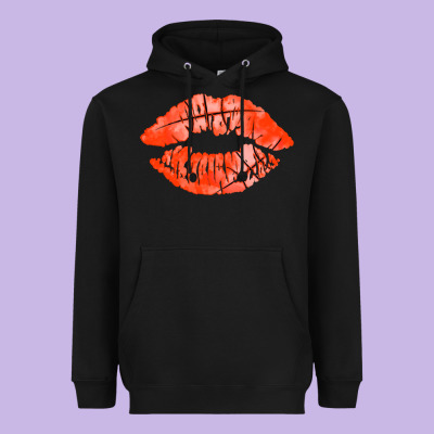 Basketball Lips Heavyweight Hoodie Designed By Adodesignshop