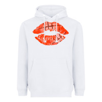 White basketball lips Heavyweight Hoodie - AdoDesignShop