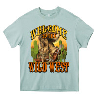 Arona Welcome to the wild west Cowboy boots Heavy Core Tee - HowdyJamesFarm
