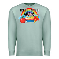 Seafoam back to school hello fourth grade 3200x2400 Premium Sweatshirt - AdoDesignShop