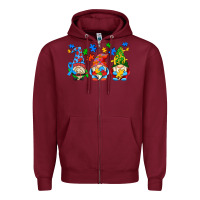 Autism Gnomes Zipper Hoodie | Teevron