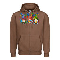 Chestnut autism gnomes Zipper Hoodie - AdoDesignShop