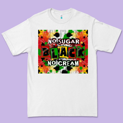 No Sugar No Cream Black Tumbler Premium Tee Designed By Cowgirlartshop