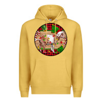 Antique Gold Nubian Goat Christmas Premium Hoodie - LillyAllenDesigns