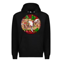 Black Nubian Goat Christmas Premium Hoodie - LillyAllenDesigns